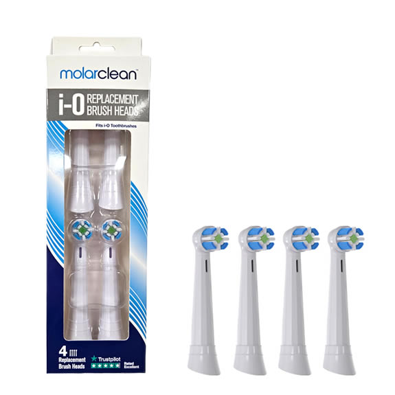 iO Toothbrush Heads, 4 Heads